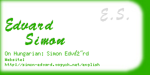 edvard simon business card